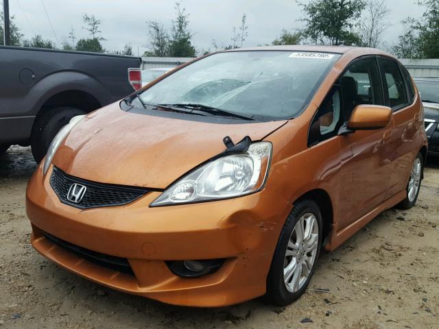 JHMGE8H5XBC004166 - 2011 HONDA FIT SPORT ORANGE photo 2