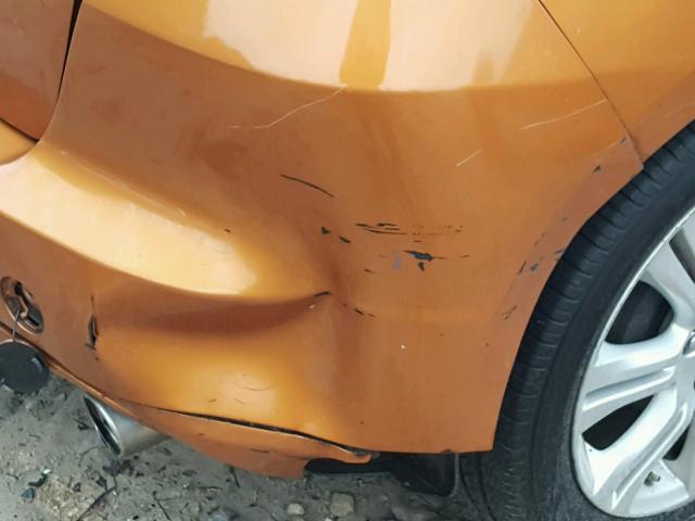 JHMGE8H5XBC004166 - 2011 HONDA FIT SPORT ORANGE photo 9