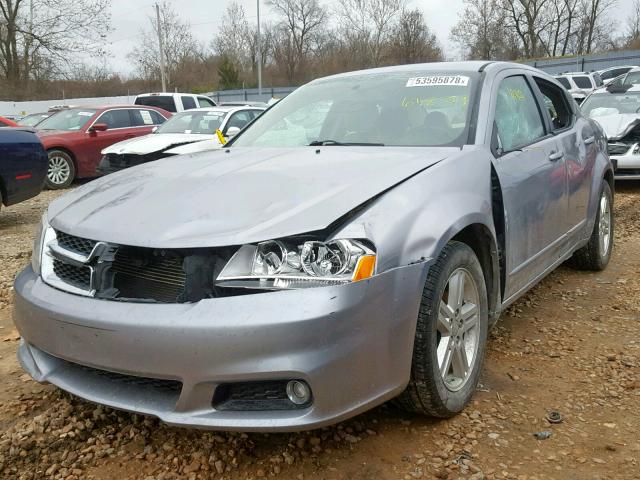 1C3CDZCG9DN682064 - 2013 DODGE AVENGER SX GRAY photo 2