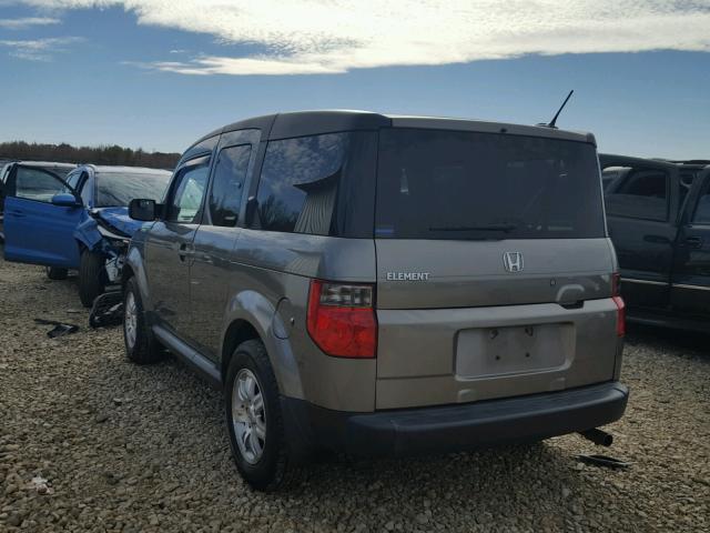 5J6YH18747L014764 - 2007 HONDA ELEMENT EX GRAY photo 3