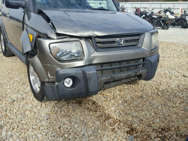 5J6YH18747L014764 - 2007 HONDA ELEMENT EX GRAY photo 9