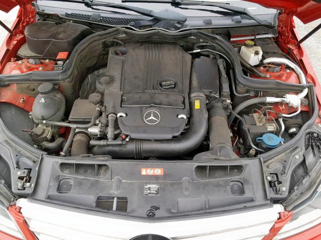 WDDGF4HB0CR202546 - 2012 MERCEDES-BENZ C 250 RED photo 7