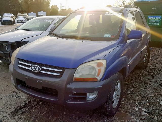 KNDJE723857053095 - 2005 KIA NEW SPORTA BLUE photo 2