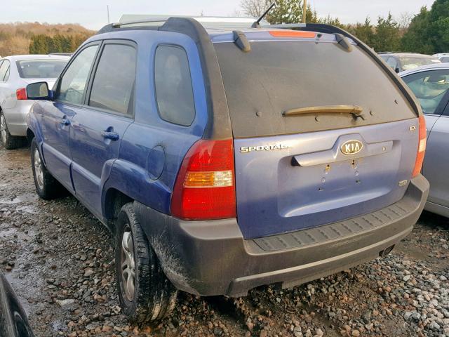 KNDJE723857053095 - 2005 KIA NEW SPORTA BLUE photo 3