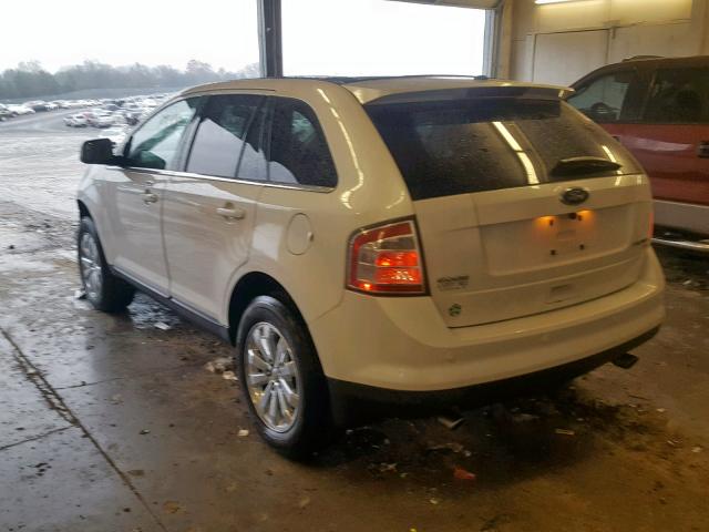 2FMDK4KC8ABB04774 - 2010 FORD EDGE LIMIT WHITE photo 3