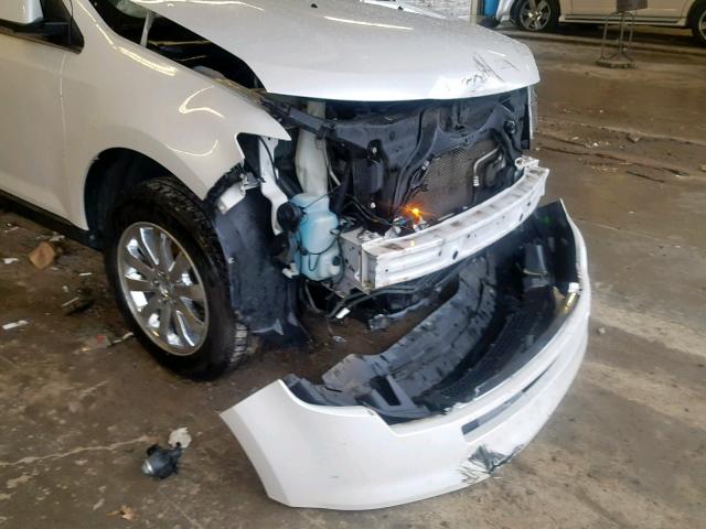 2FMDK4KC8ABB04774 - 2010 FORD EDGE LIMIT WHITE photo 9