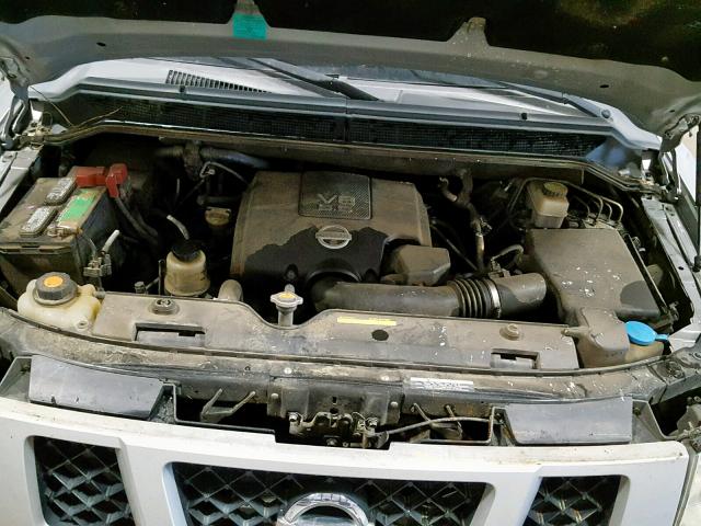 5N1BA0ND2CN605349 - 2012 NISSAN ARMADA SV SILVER photo 7