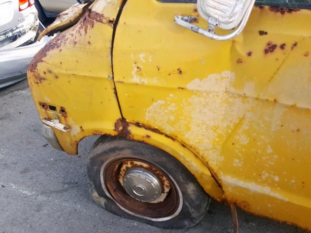 B21BF7X163174 - 1977 DODGE VAN YELLOW photo 9