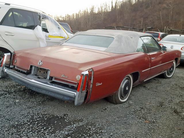 6L67S6Q167000 - 1976 CADILLAC BROUGHAM RED photo 4