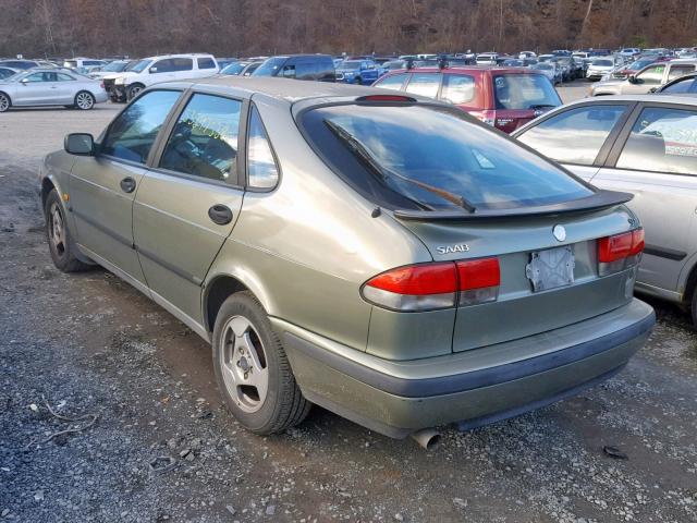 YS3DD58N3X2055603 - 1999 SAAB 9-3 S GREEN photo 3