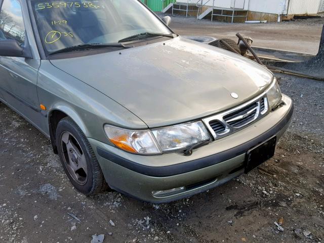 YS3DD58N3X2055603 - 1999 SAAB 9-3 S GREEN photo 9