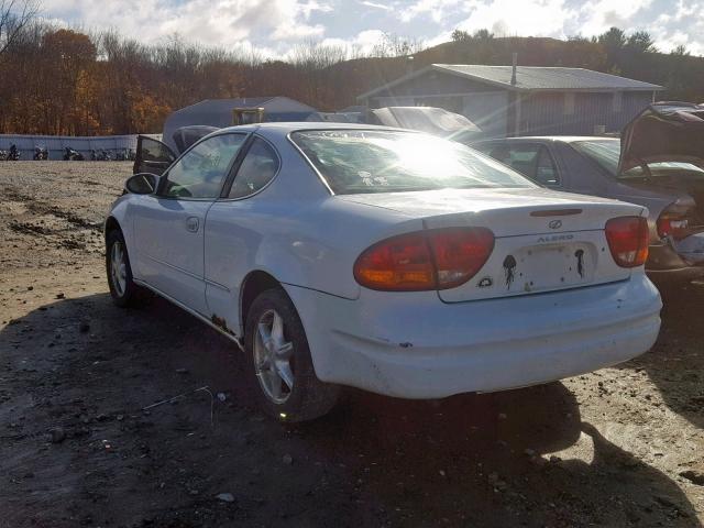 1G3NL12E2XC320618 - 1999 OLDSMOBILE ALERO GL WHITE photo 3