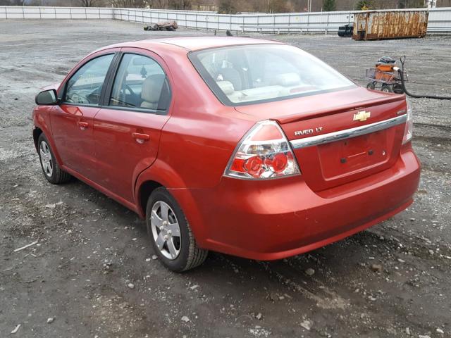 KL1TD5DE4BB146226 - 2011 CHEVROLET AVEO LS RED photo 3