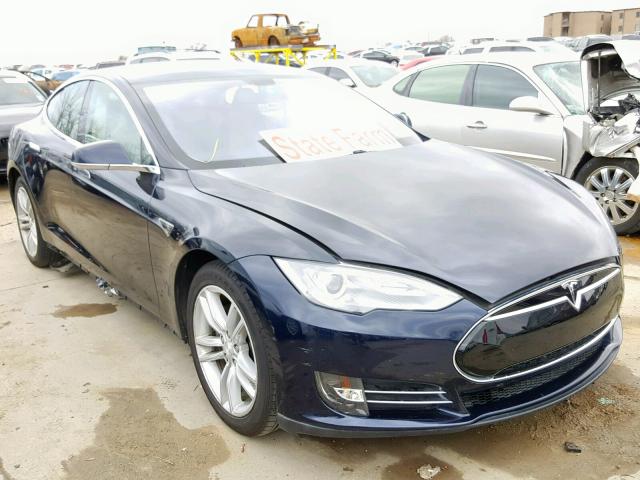 5YJSA1CN8DFP27977 - 2013 TESLA MODEL S BLUE photo 1