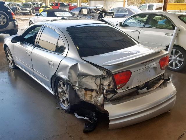 1G3NF52E93C224512 - 2003 OLDSMOBILE ALERO GLS SILVER photo 3