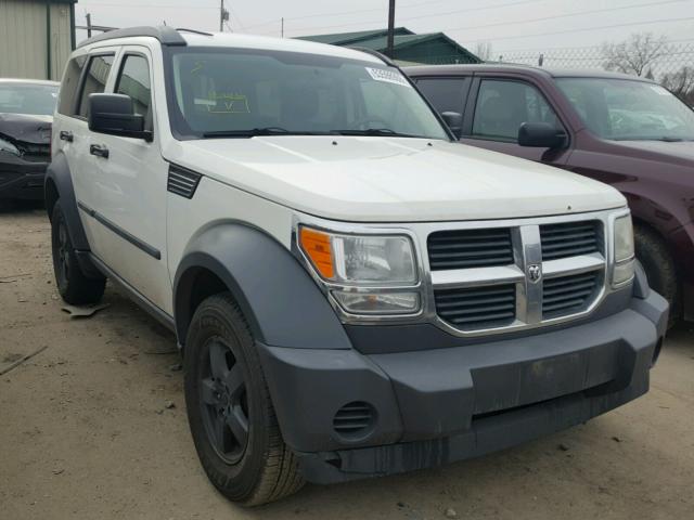 1D8GU28K47W734525 - 2007 DODGE NITRO SXT WHITE photo 1