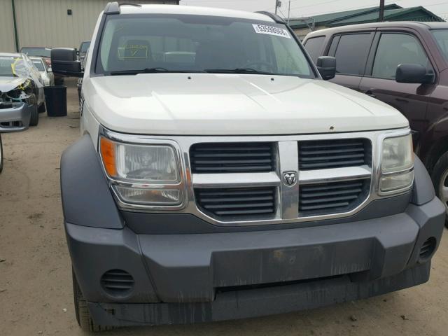 1D8GU28K47W734525 - 2007 DODGE NITRO SXT WHITE photo 9