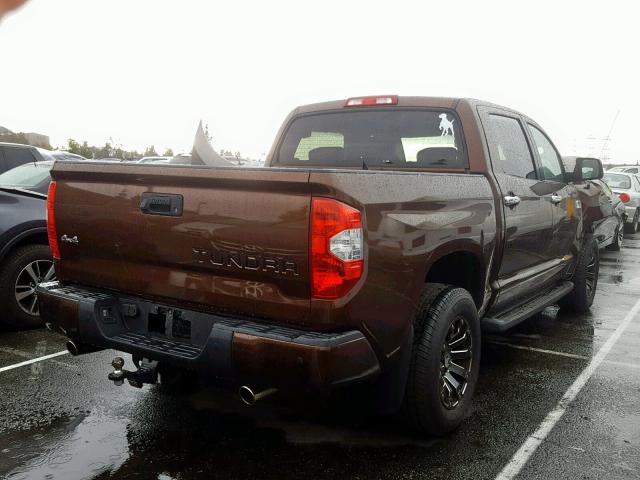 5TFAY5F14GX521461 - 2016 TOYOTA TUNDRA CRE BROWN photo 4