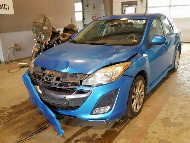 JM1BL1H66A1329344 - 2010 MAZDA 3 S BLUE photo 2