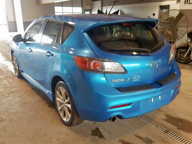 JM1BL1H66A1329344 - 2010 MAZDA 3 S BLUE photo 3