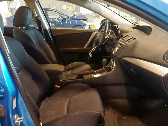 JM1BL1H66A1329344 - 2010 MAZDA 3 S BLUE photo 5