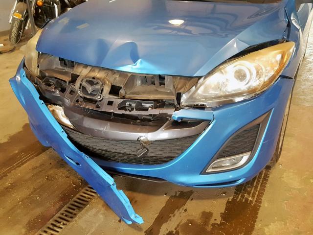 JM1BL1H66A1329344 - 2010 MAZDA 3 S BLUE photo 9