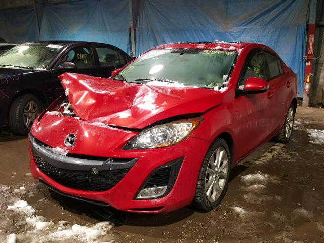 JM1BL1S56A1176674 - 2010 MAZDA 3 S RED photo 2