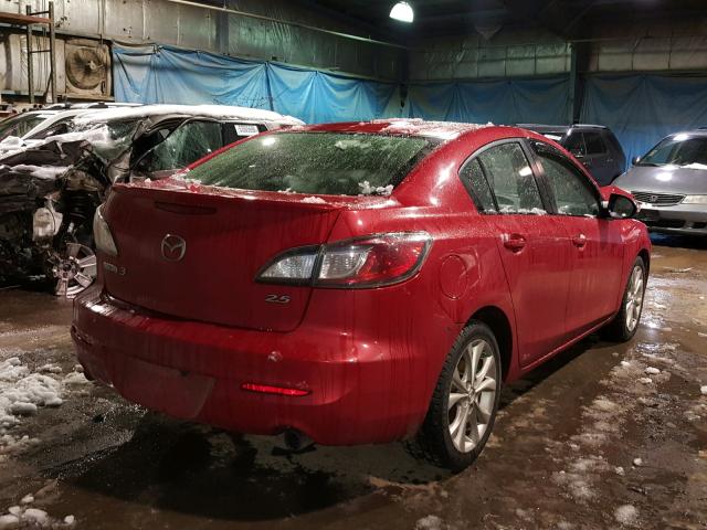 JM1BL1S56A1176674 - 2010 MAZDA 3 S RED photo 4