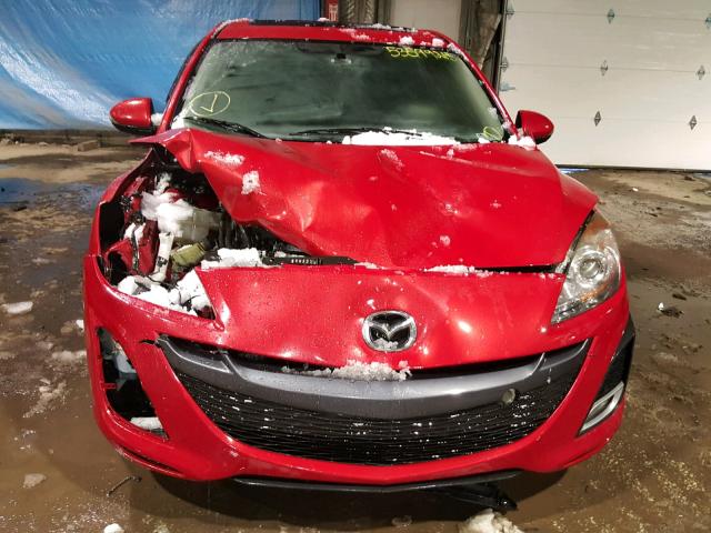 JM1BL1S56A1176674 - 2010 MAZDA 3 S RED photo 9