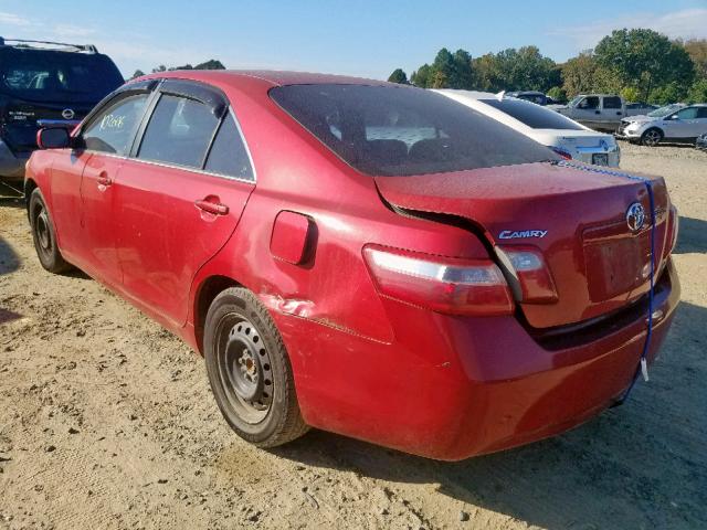 4T1BE46K08U250204 - 2008 TOYOTA CAMRY CE RED photo 3