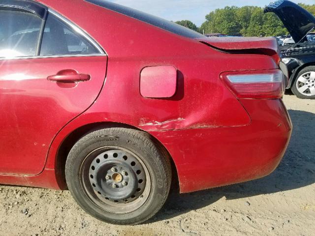 4T1BE46K08U250204 - 2008 TOYOTA CAMRY CE RED photo 9
