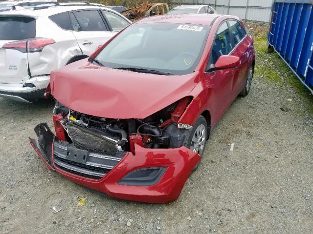 KMHD35LH0GU304760 - 2016 HYUNDAI ELANTRA GT RED photo 2