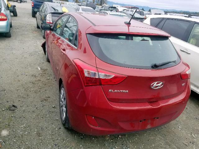 KMHD35LH0GU304760 - 2016 HYUNDAI ELANTRA GT RED photo 3