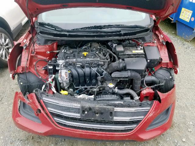 KMHD35LH0GU304760 - 2016 HYUNDAI ELANTRA GT RED photo 7