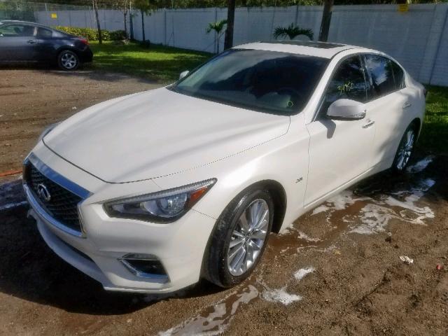 JN1CV7AP3JM241308 - 2018 INFINITI Q50 PURE WHITE photo 2