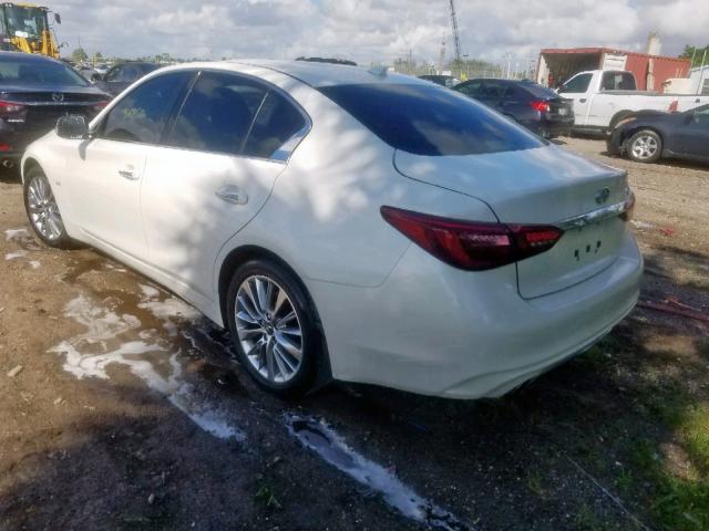 JN1CV7AP3JM241308 - 2018 INFINITI Q50 PURE WHITE photo 3