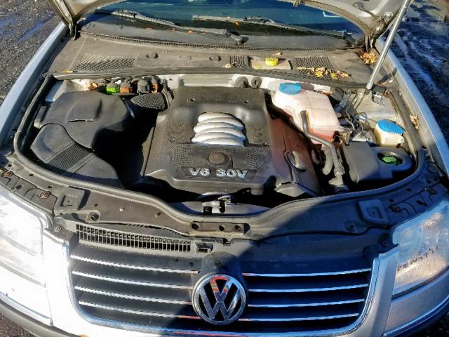 WVWYH63B42E191486 - 2002 VOLKSWAGEN PASSAT GLX SILVER photo 7