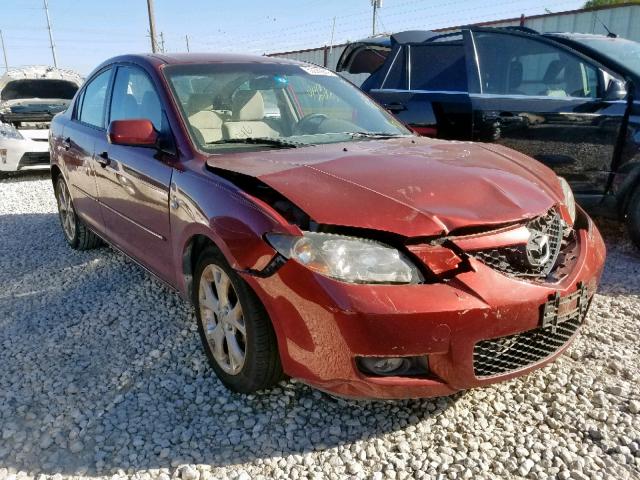 JM1BK32F791215081 - 2009 MAZDA 3 I BURGUNDY photo 1