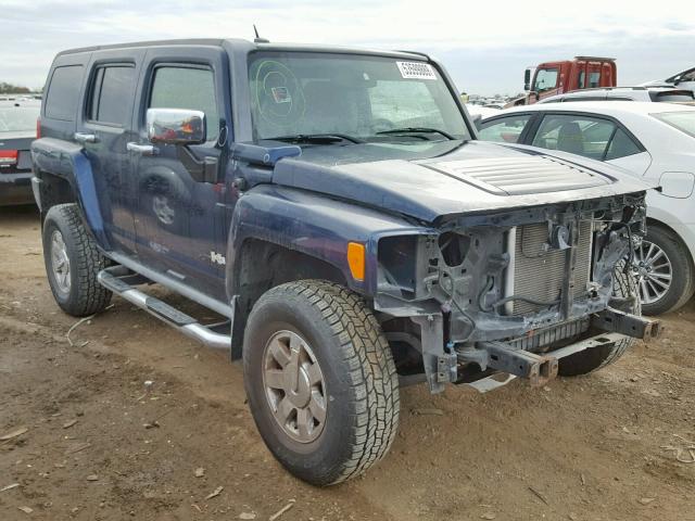 5GTDN13E078243425 - 2007 HUMMER H3 BLUE photo 1