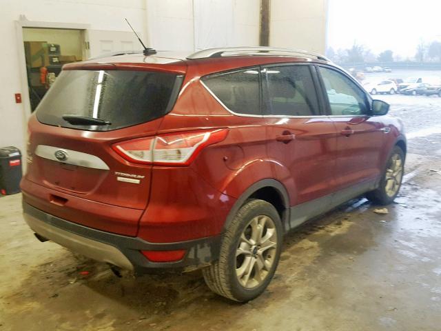 1FMCU0JX7EUC15755 - 2014 FORD ESCAPE TIT BURGUNDY photo 4