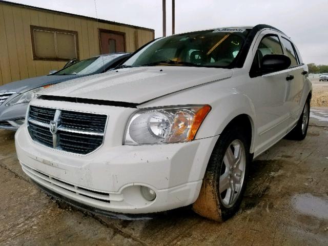 1B3HB48B07D215893 - 2007 DODGE CALIBER SX WHITE photo 2