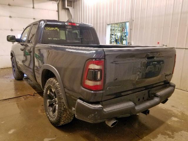 1C6SRFET7KN861354 - 2019 RAM 1500 REBEL გრაფიტი ფოტო 3