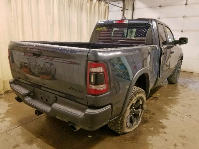 1C6SRFET7KN861354 - 2019 RAM 1500 REBEL გრაფიტი ფოტო 4