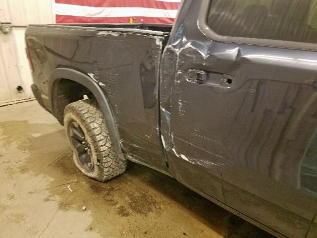 1C6SRFET7KN861354 - 2019 RAM 1500 REBEL გრაფიტი ფოტო 9