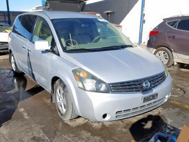 5N1BV28U27N130433 - 2007 NISSAN QUEST S SILVER photo 1