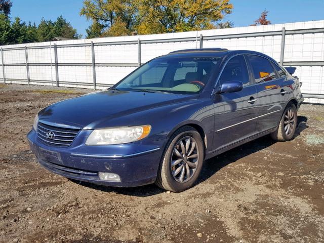 KMHFC46FX6A078871 - 2006 HYUNDAI AZERA SE BLUE photo 2