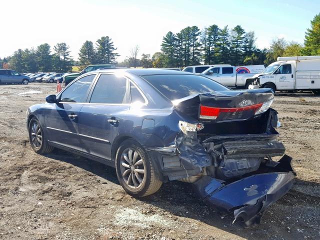 KMHFC46FX6A078871 - 2006 HYUNDAI AZERA SE BLUE photo 3