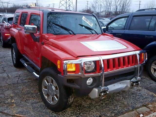 5GTEN13E188102076 - 2008 HUMMER H3 RED photo 1