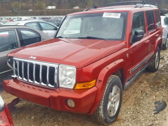 1J8HG582X6C319925 - 2006 JEEP COMMANDER RED photo 2