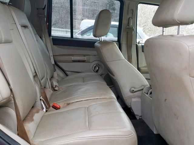 1J8HG582X6C319925 - 2006 JEEP COMMANDER RED photo 6